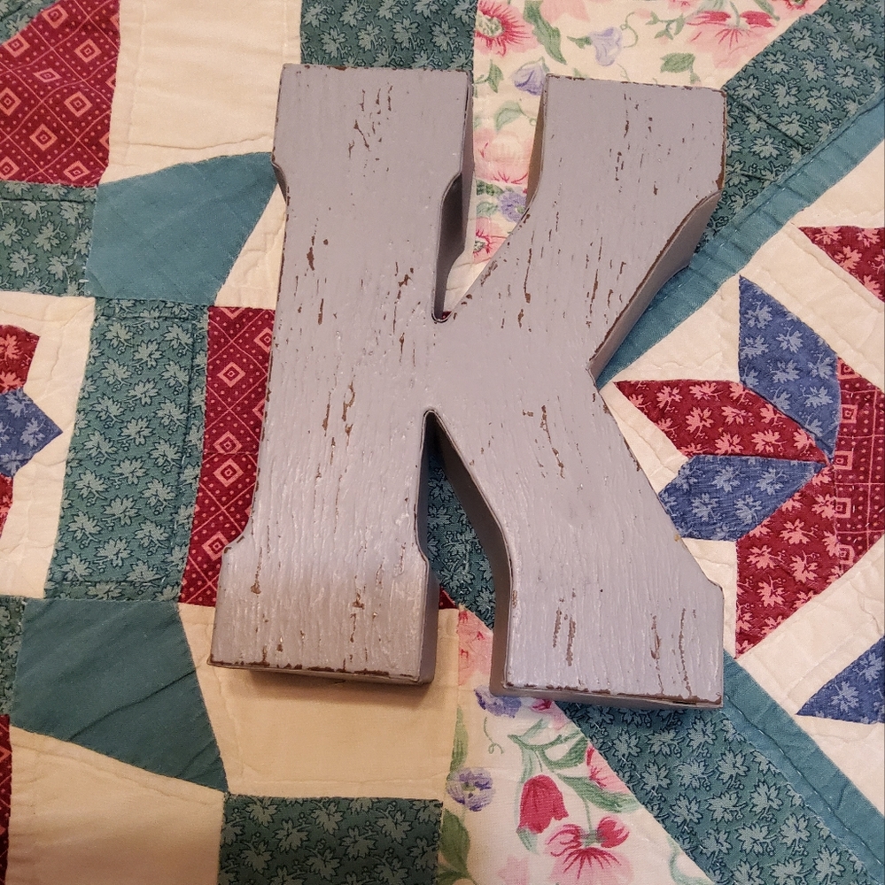 Metal letter "K "